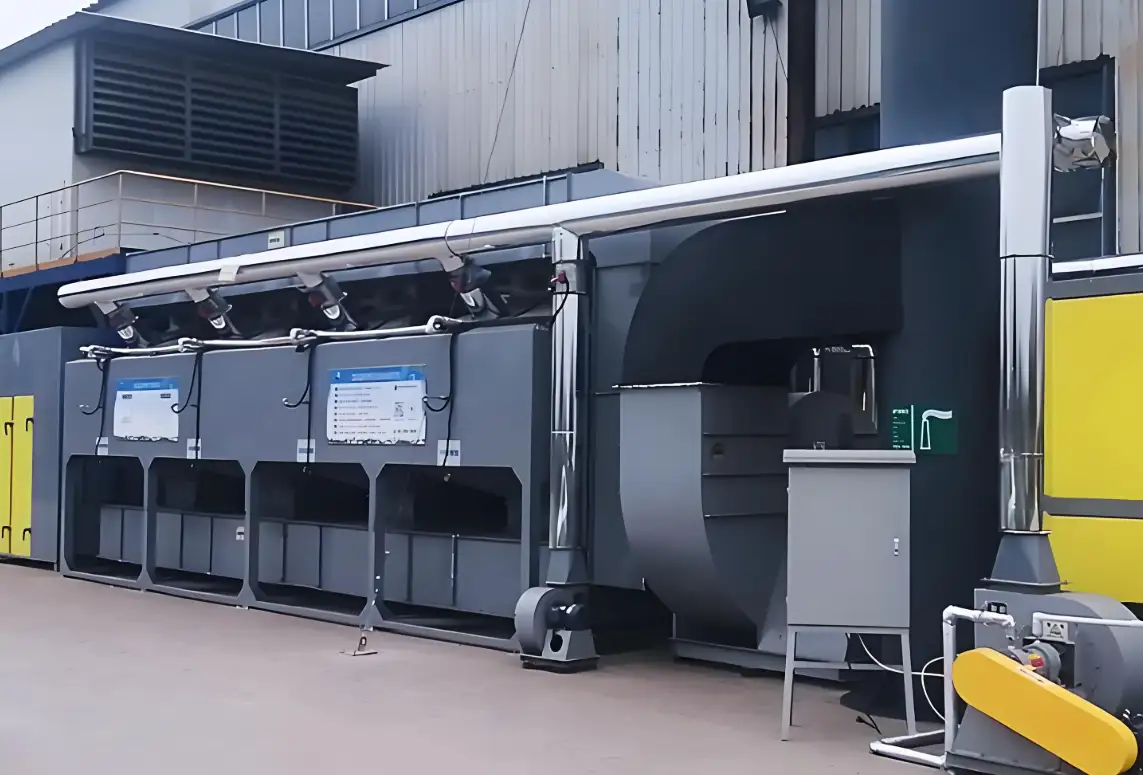 乐竞平台固废处理设备车间工作场景