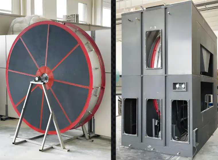 沸石转轮分子筛维护保养现场图