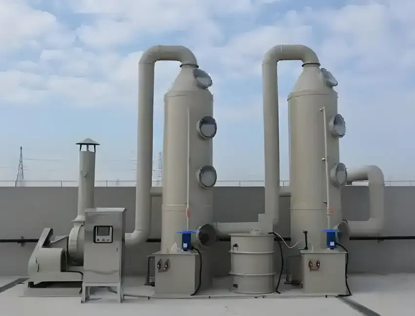 乐竞平台废气处理设备工厂生产线