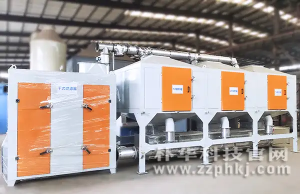 乐竞平台车间加工生产的催化燃烧设备